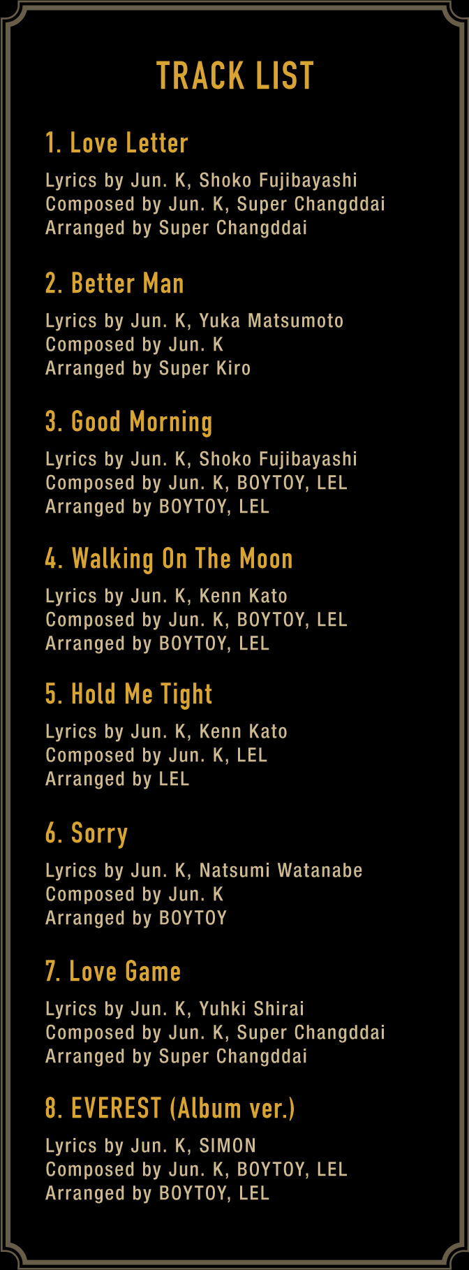 Jun. K (From 2PM) 2nd Mini Album「LOVE LETTER」2015.11.25 Release