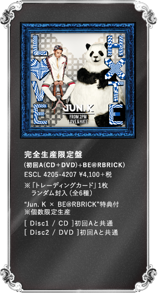 Jun. K (From 2PM) 1st Solo Mini ALBUM「LOVE＆HATE」2014.5.14 Release